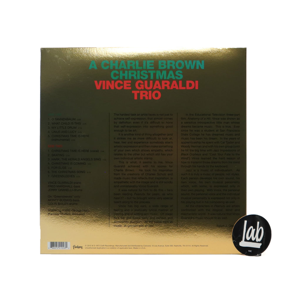 Vince Guaraldi Trio: A Charlie Brown Christmas (2022 Gold Foil Edition) Vinyl LP