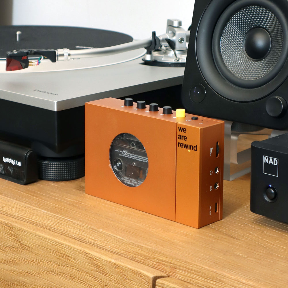 We Are Rewind: Portable Cassette Player w/ Bluetooth