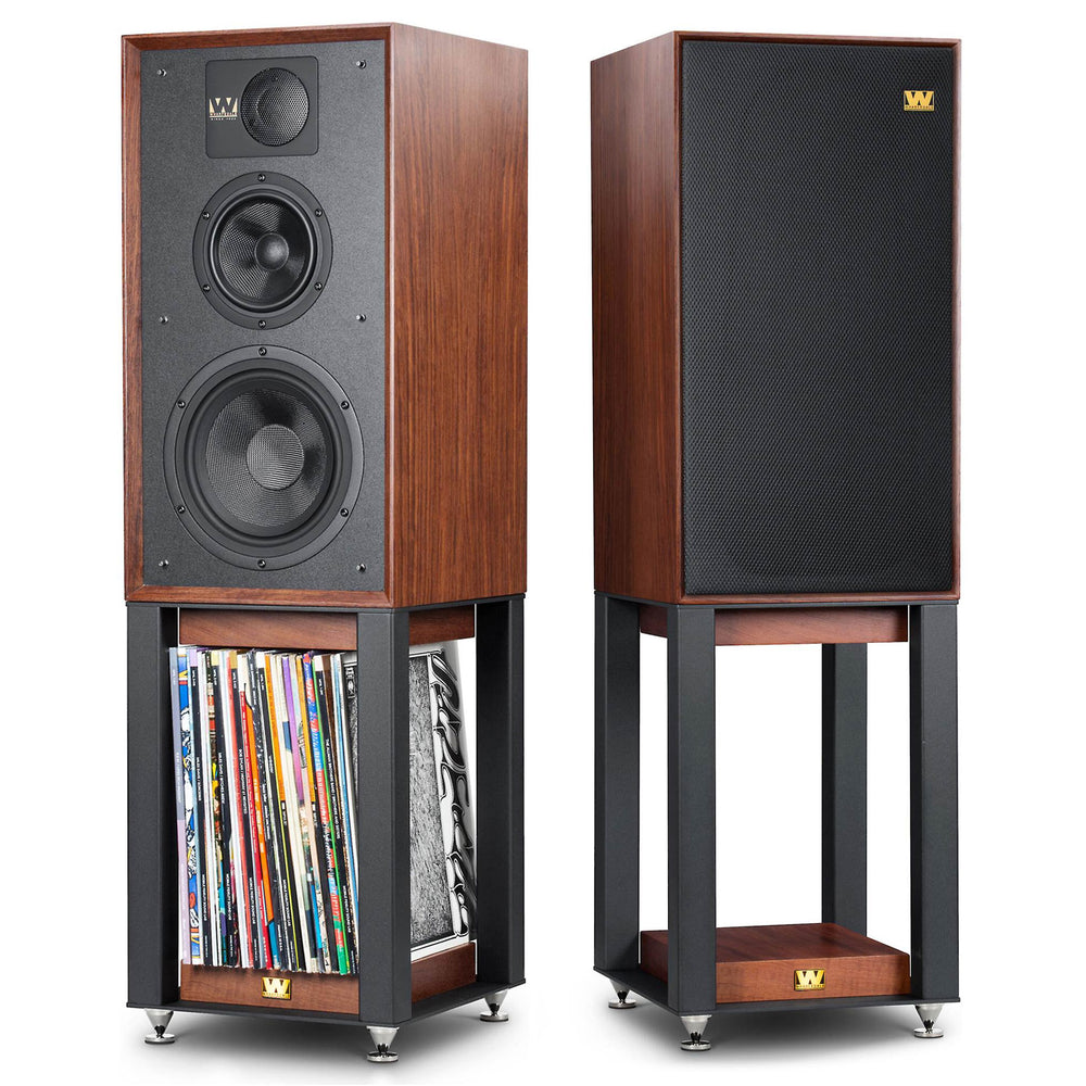 Wharfedale: Linton Speakers + Stands Set (Pair) - Red Mahoghany