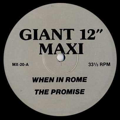 When In Rome: The Promise 12"
