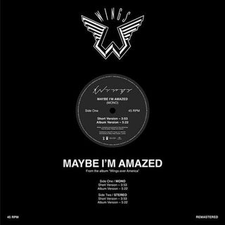 Wings: Maybe I'm Amazed (Record Store Day) 12"