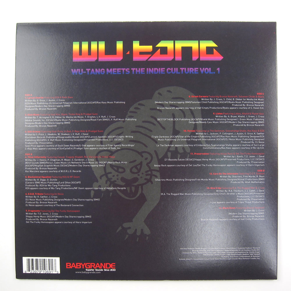 Wu-Tang: Meets The Indie Culture Vol.1 (Colored Vinyl) Vinyl 2LP