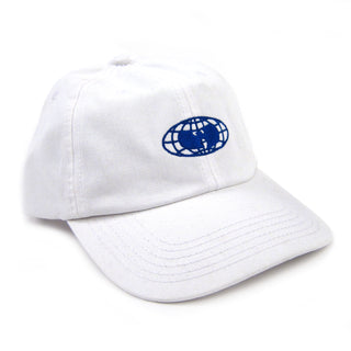 Wu Wear: Globe Logo Dad Hat - White