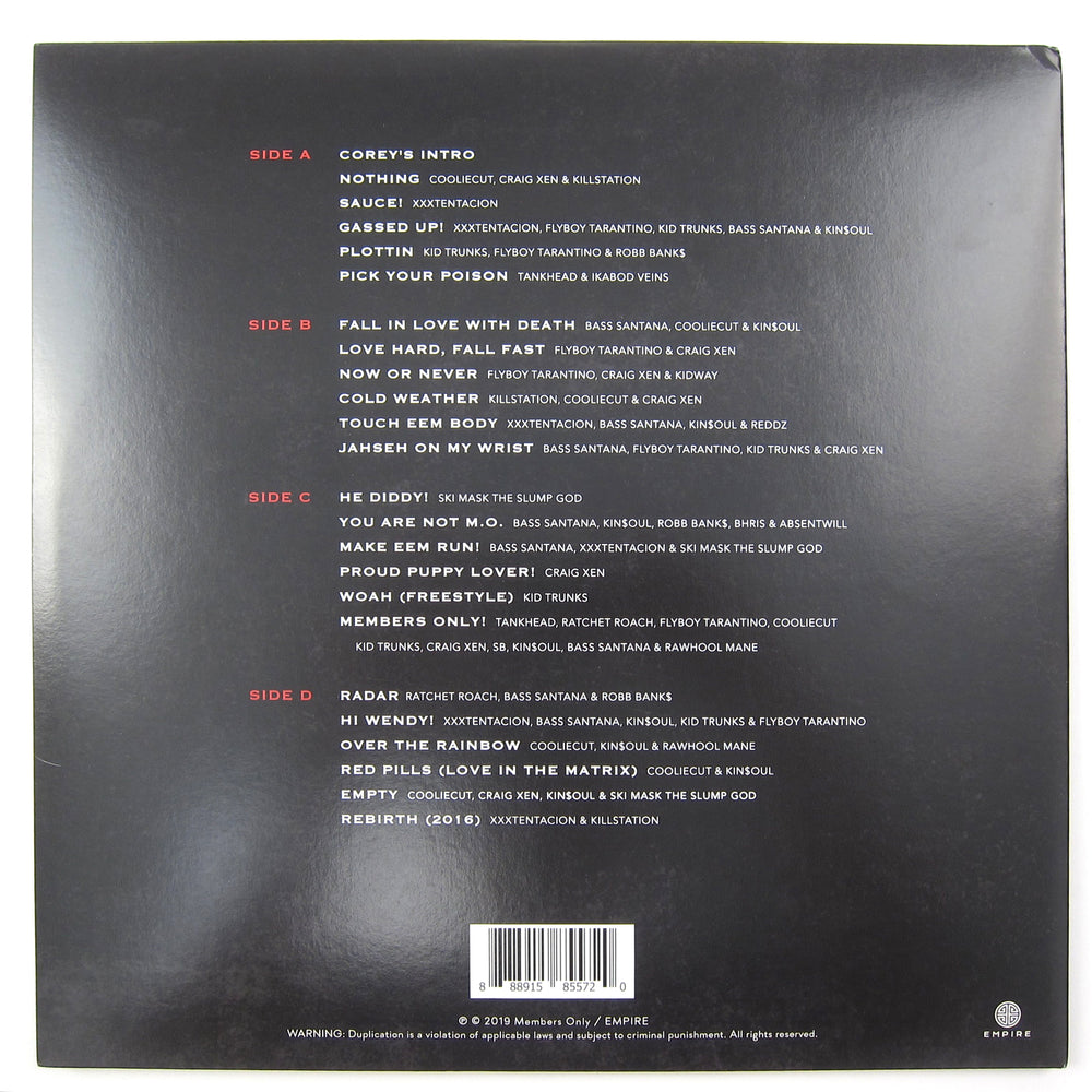Xxxtentacion: Members Only Vol.4 (Pic Disc) Vinyl 2LP