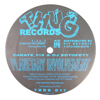 Zarate_Fix & DJ Sotofett: Planetary Involvement Vinyl 12"