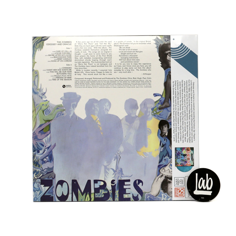 The Zombies: Odessey And Oracle (Indie Exclusive Colored Vinyl) Vinyl LP